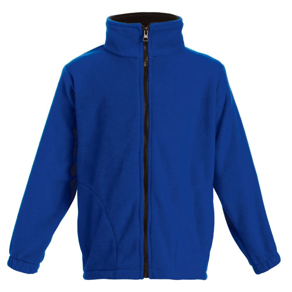 all in motion 100% Polyester Blue Fleece Jacket Size L (Youth) - 54% off