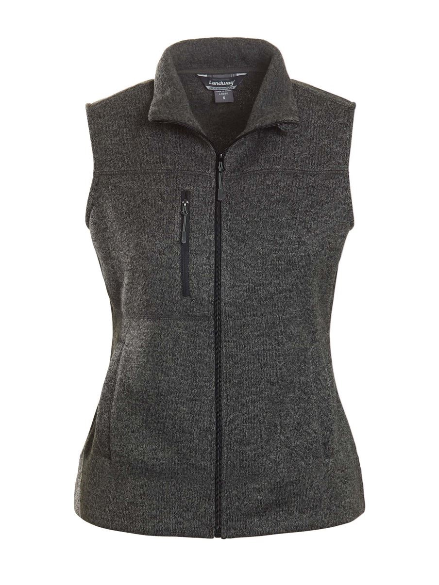 Ladies Ashton Sweater-Knit Fleece Vest
