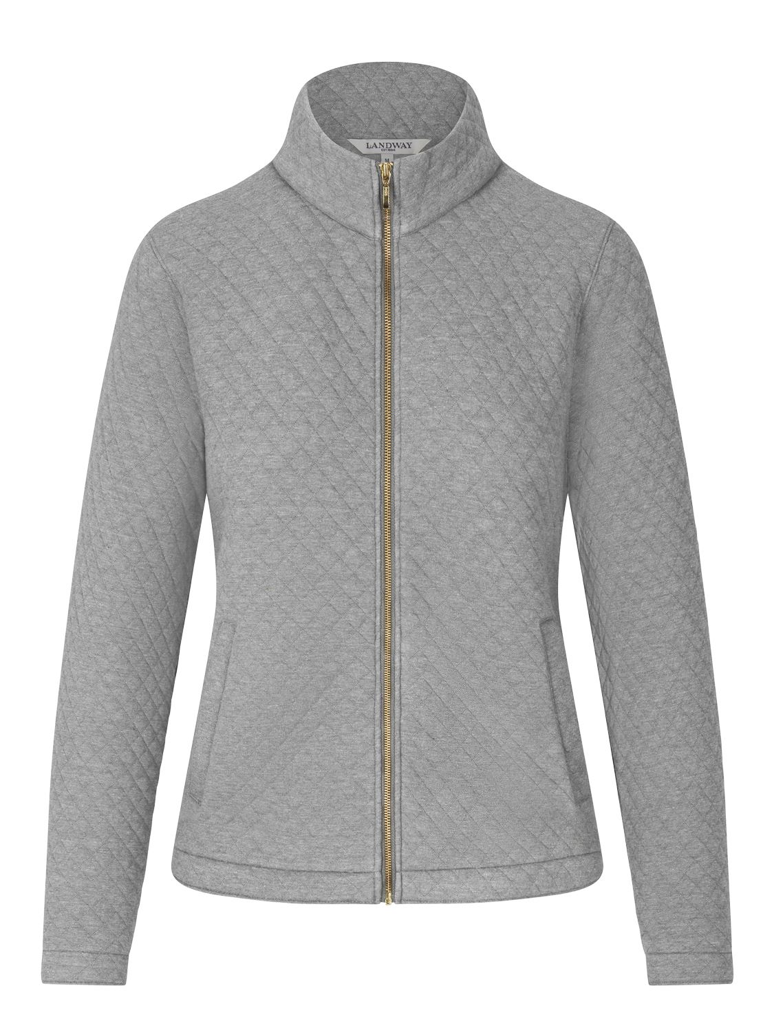 Zip-Front Quilted Sweater Jacket, Picadilly Canada